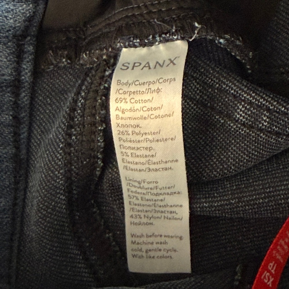 Spanx XS Jean-ish Ankle Leggings Dark Wash 20018R Slimming Shapewear Jegging EUC - Picture 6 of 9